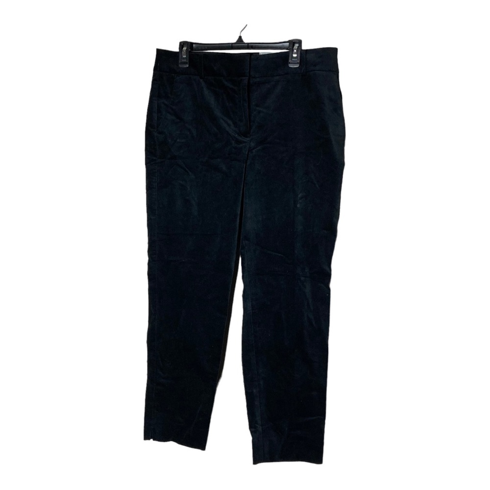 Talbots Black‎ Velvet Pants Hampshire Ankle NWT Size  12